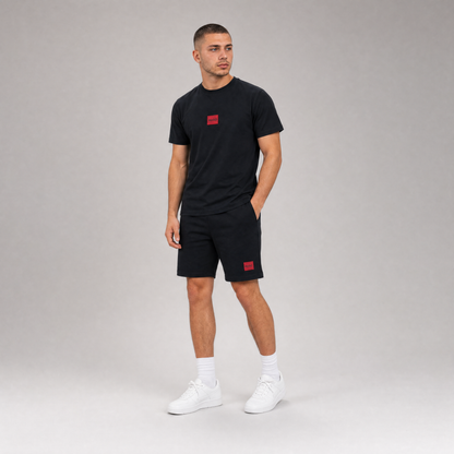 T-SHIRT + SHORTS BLACK