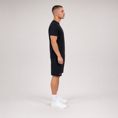 T-SHIRT + SHORTS BLACK