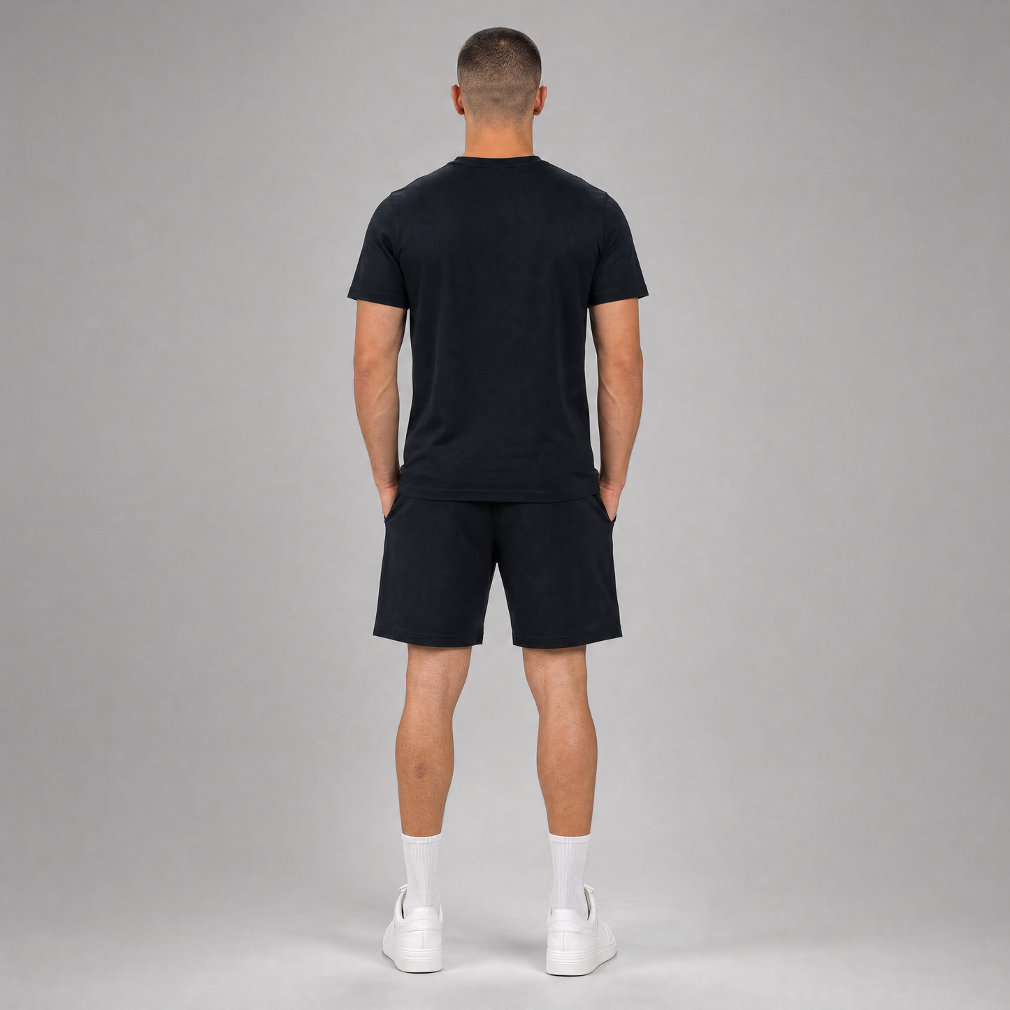 T-SHIRT + SHORTS BLACK