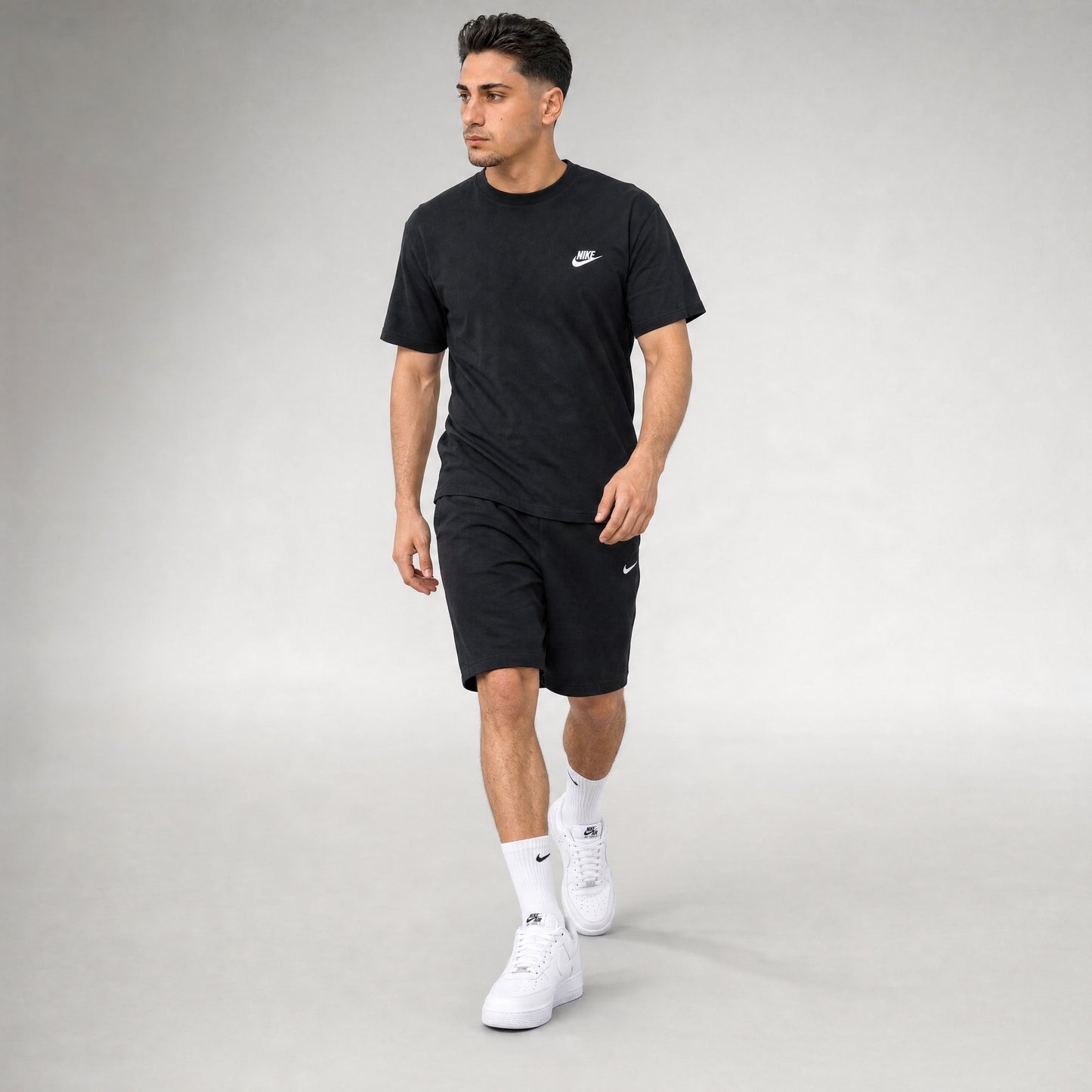 T-SHIRT + SHORTS BLACK