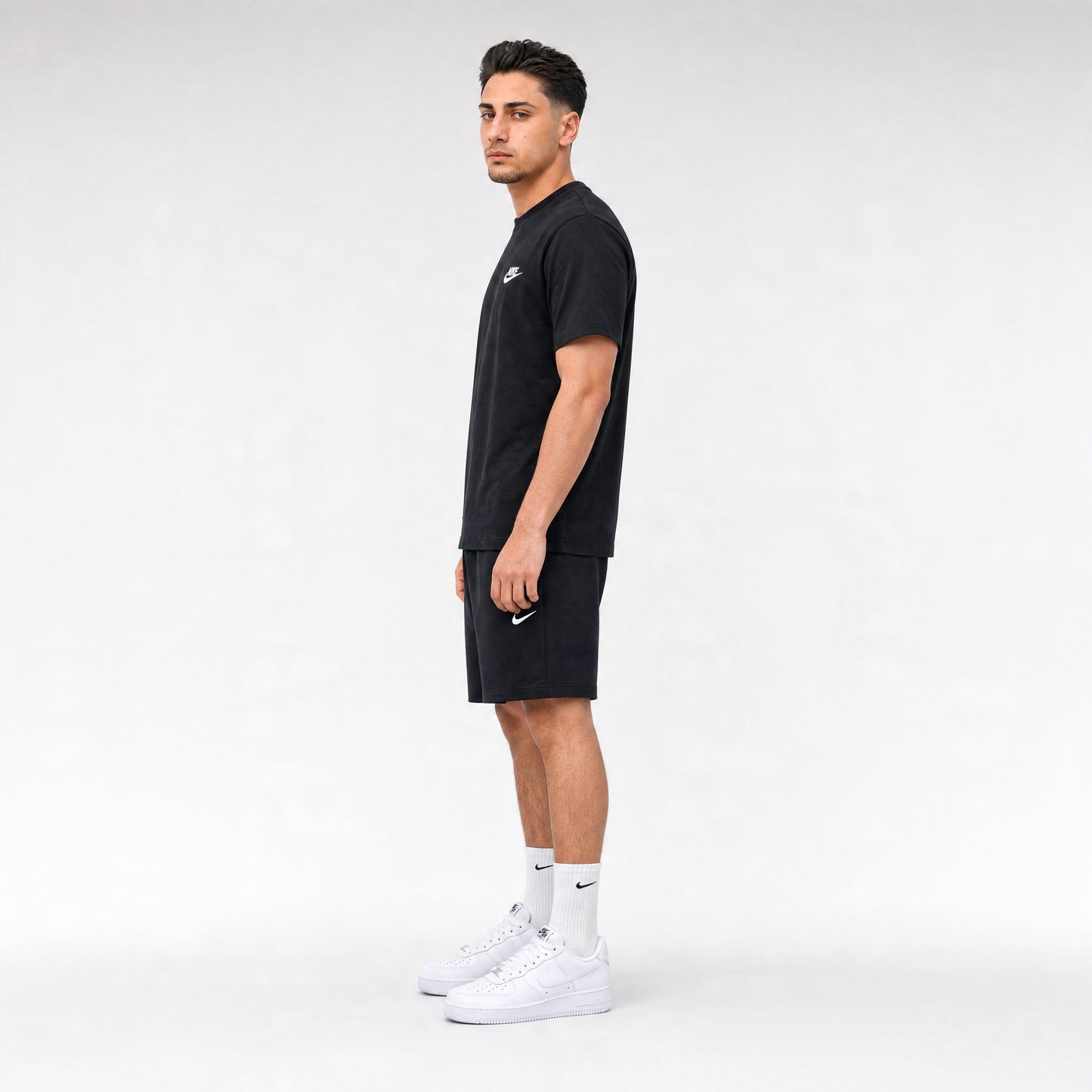 T-SHIRT + SHORTS BLACK