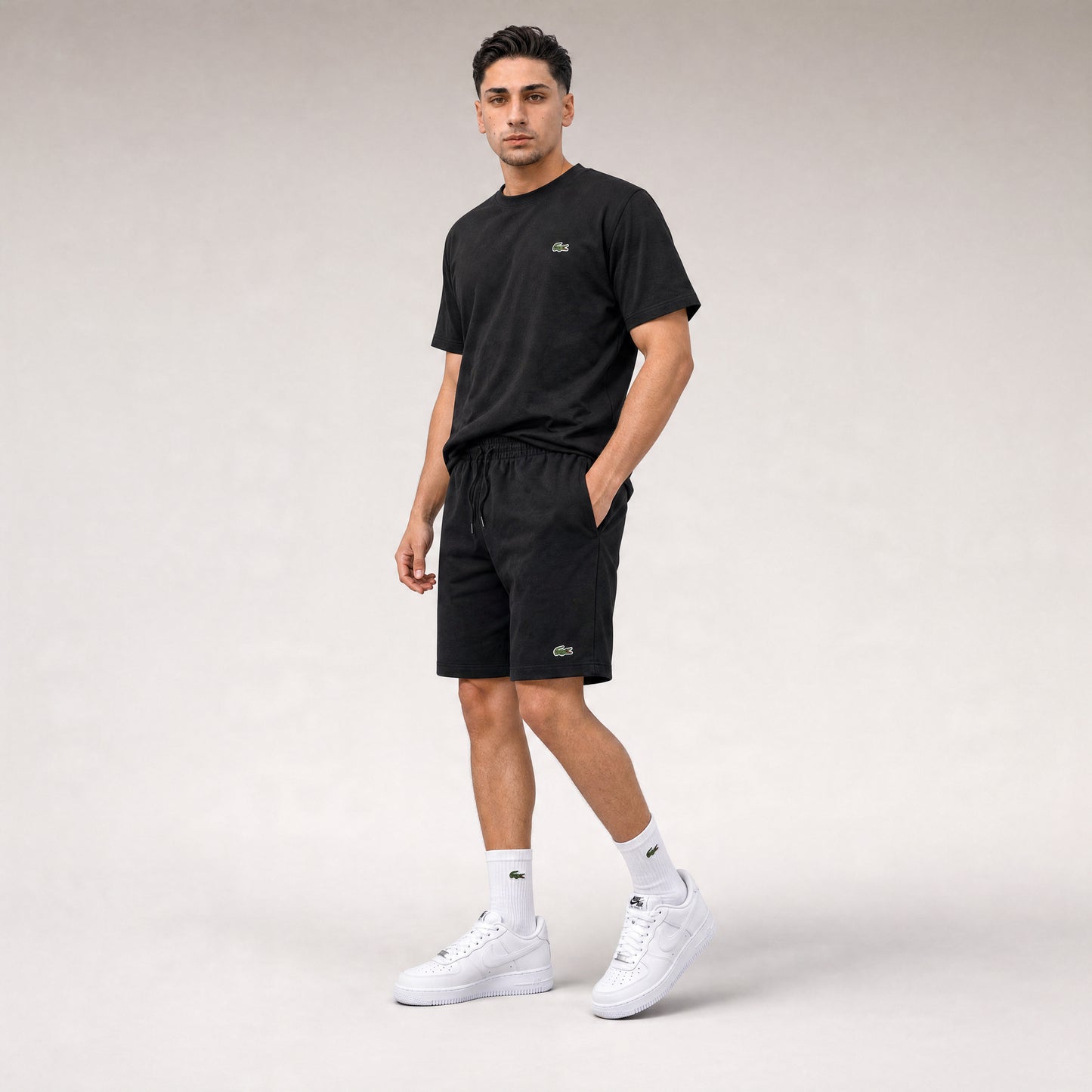 T-SHIRT + SHORTS BLACK