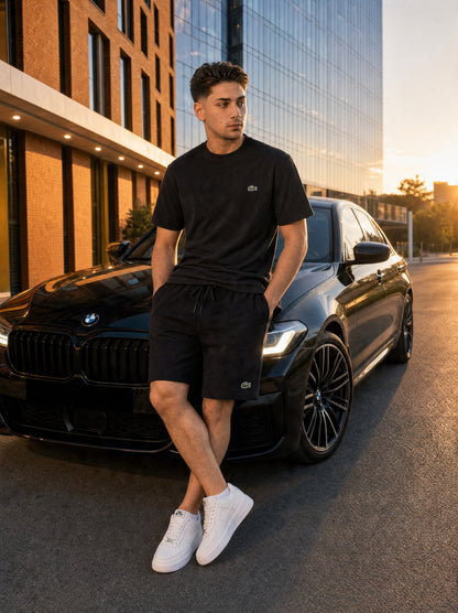 T-SHIRT + SHORTS BLACK