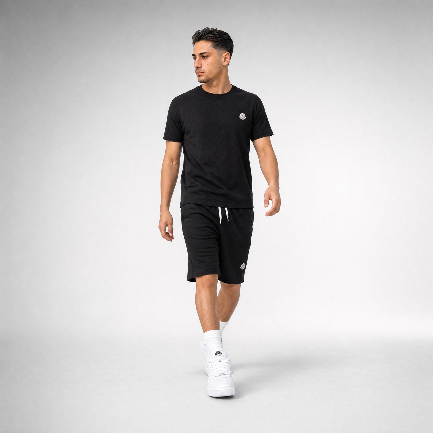 T-SHIRT + SHORTS BLACK