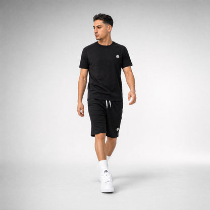 T-SHIRT + SHORTS BLACK