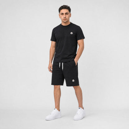 T-SHIRT + SHORTS BLACK