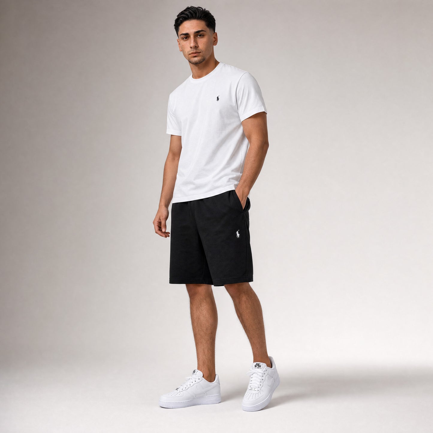 T-SHIRT + SHORTS WHITE