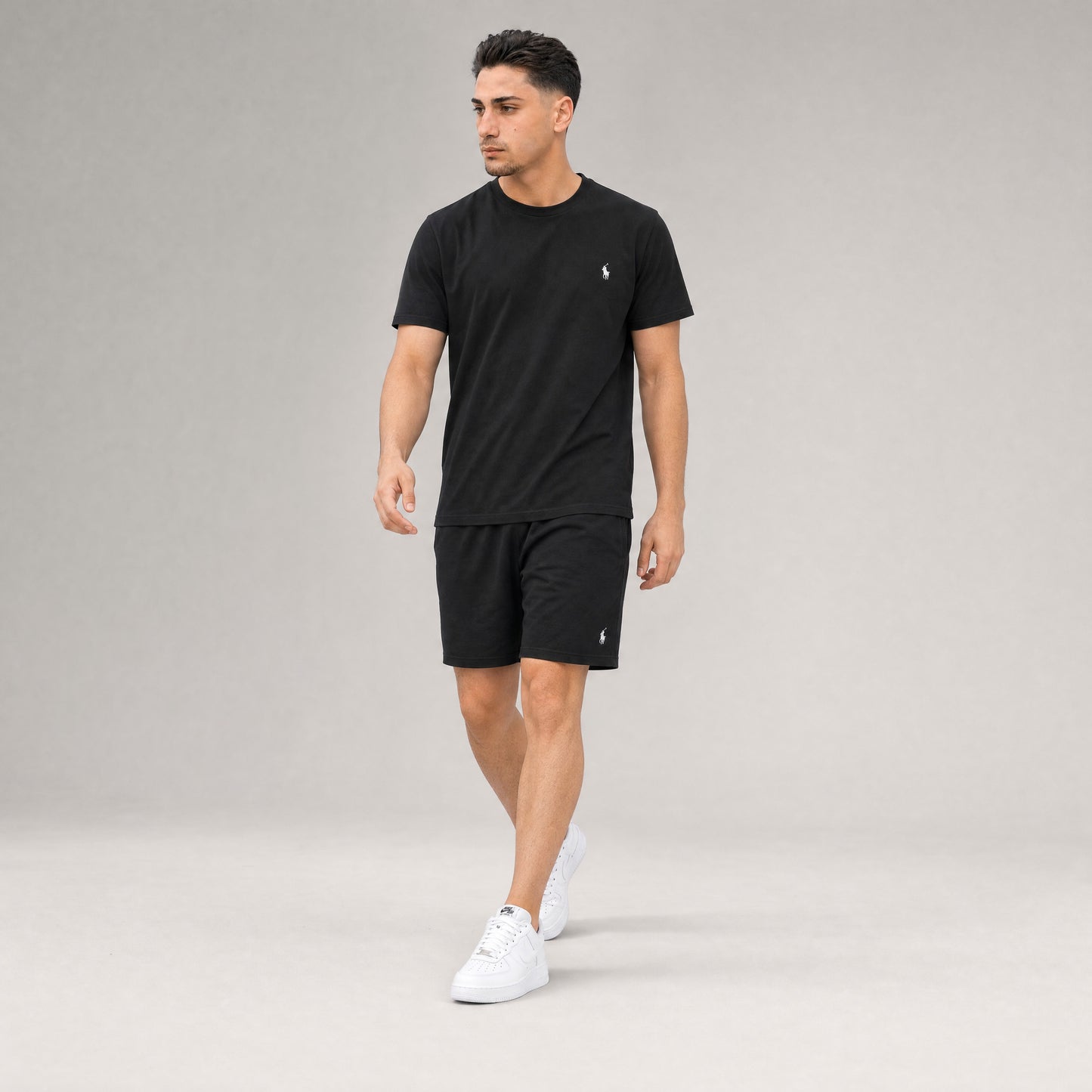 T-SHIRT + SHORTS BLACK