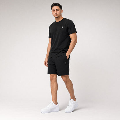 T-SHIRT + SHORTS BLACK