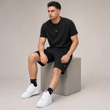 T-SHIRT + SHORTS BLACK