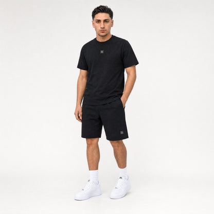 T-SHIRT + SHORTS BLACK