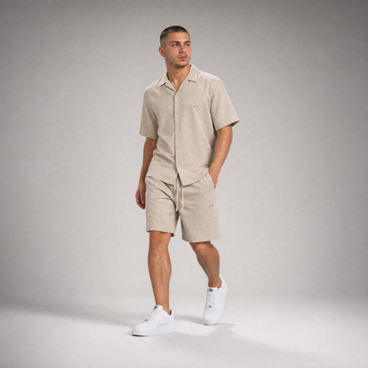LINEN SHIRT + SHORTS