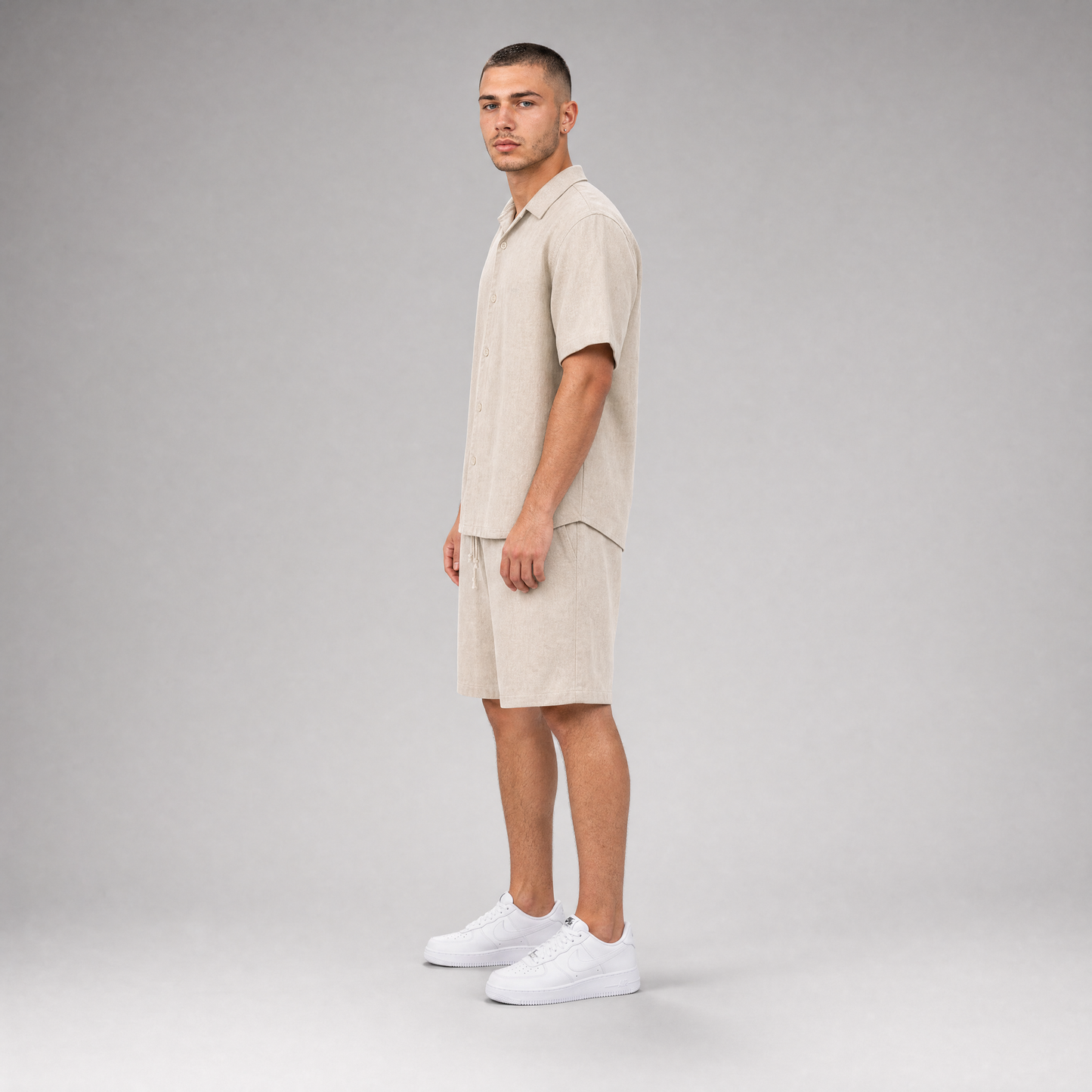 LINEN SHIRT + SHORTS
