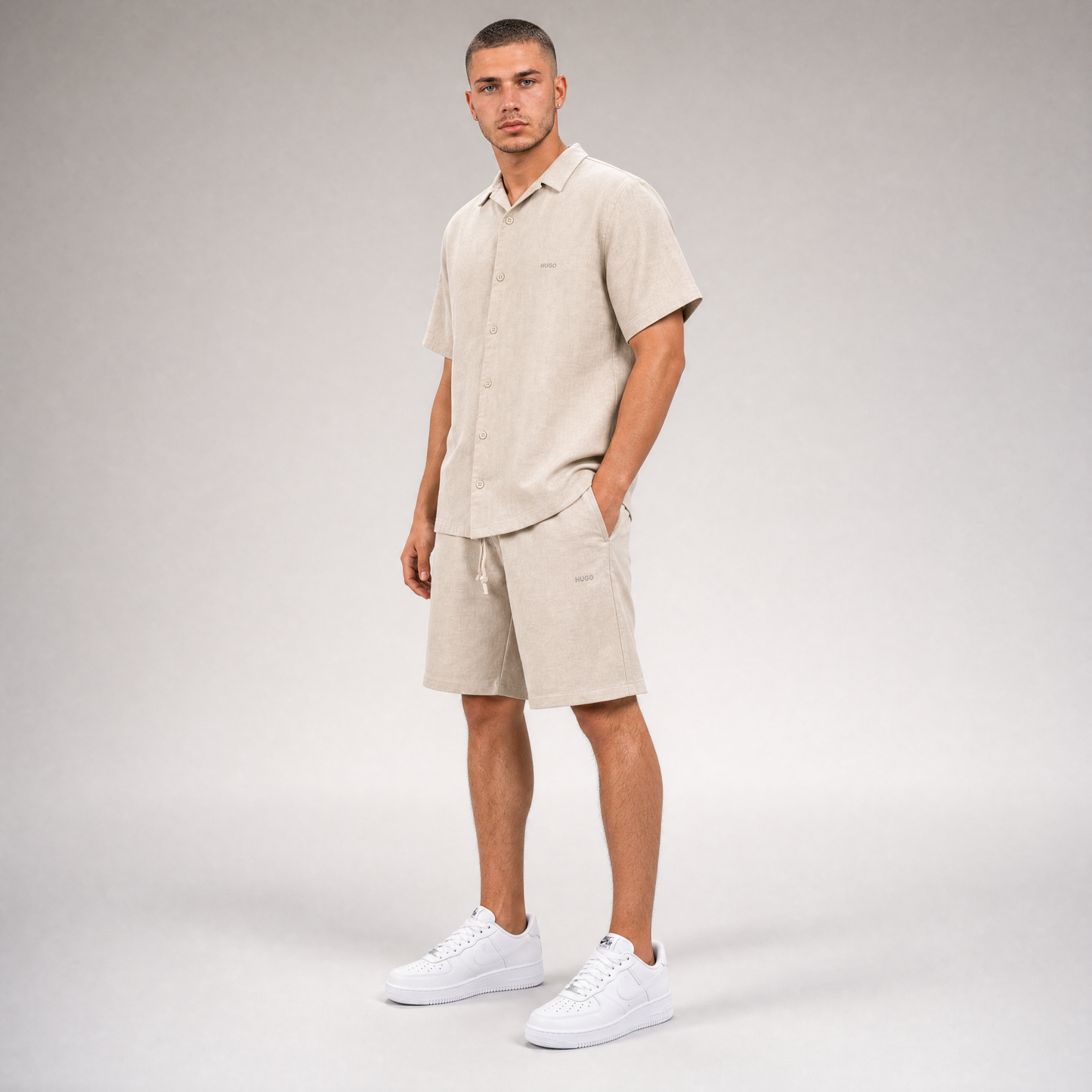LINEN SHIRT + SHORTS