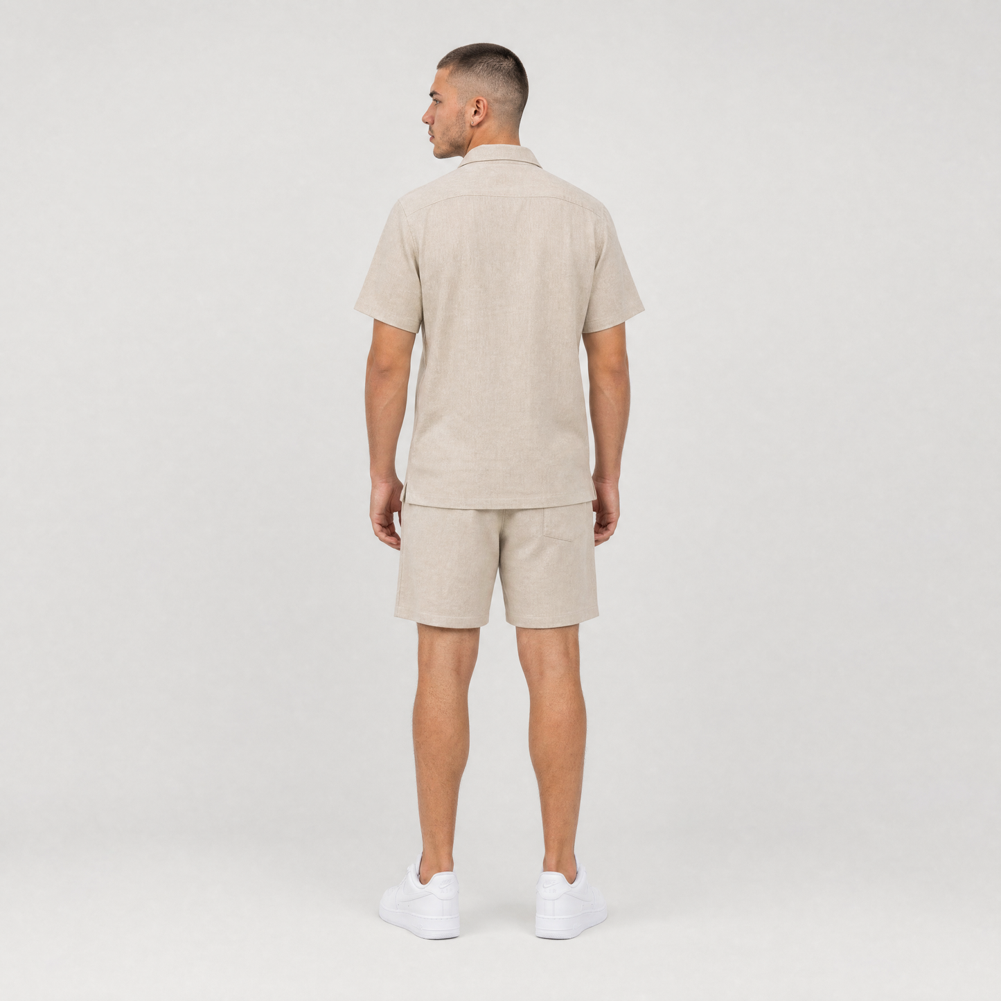 LINEN SHIRT + SHORTS