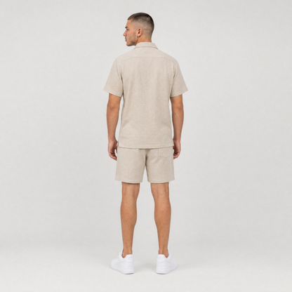 LINEN SHIRT + SHORTS