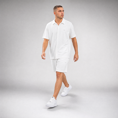 LINEN SHIRT + SHORTS