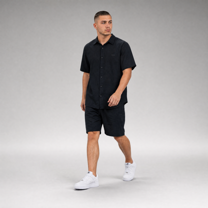 LINEN SHIRT + SHORTS