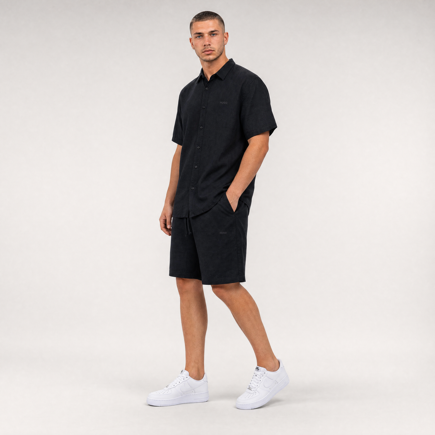 LINEN SHIRT + SHORTS