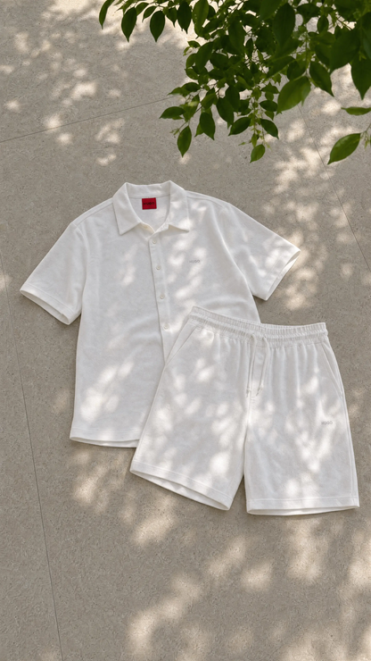 LINEN SHIRT + SHORTS